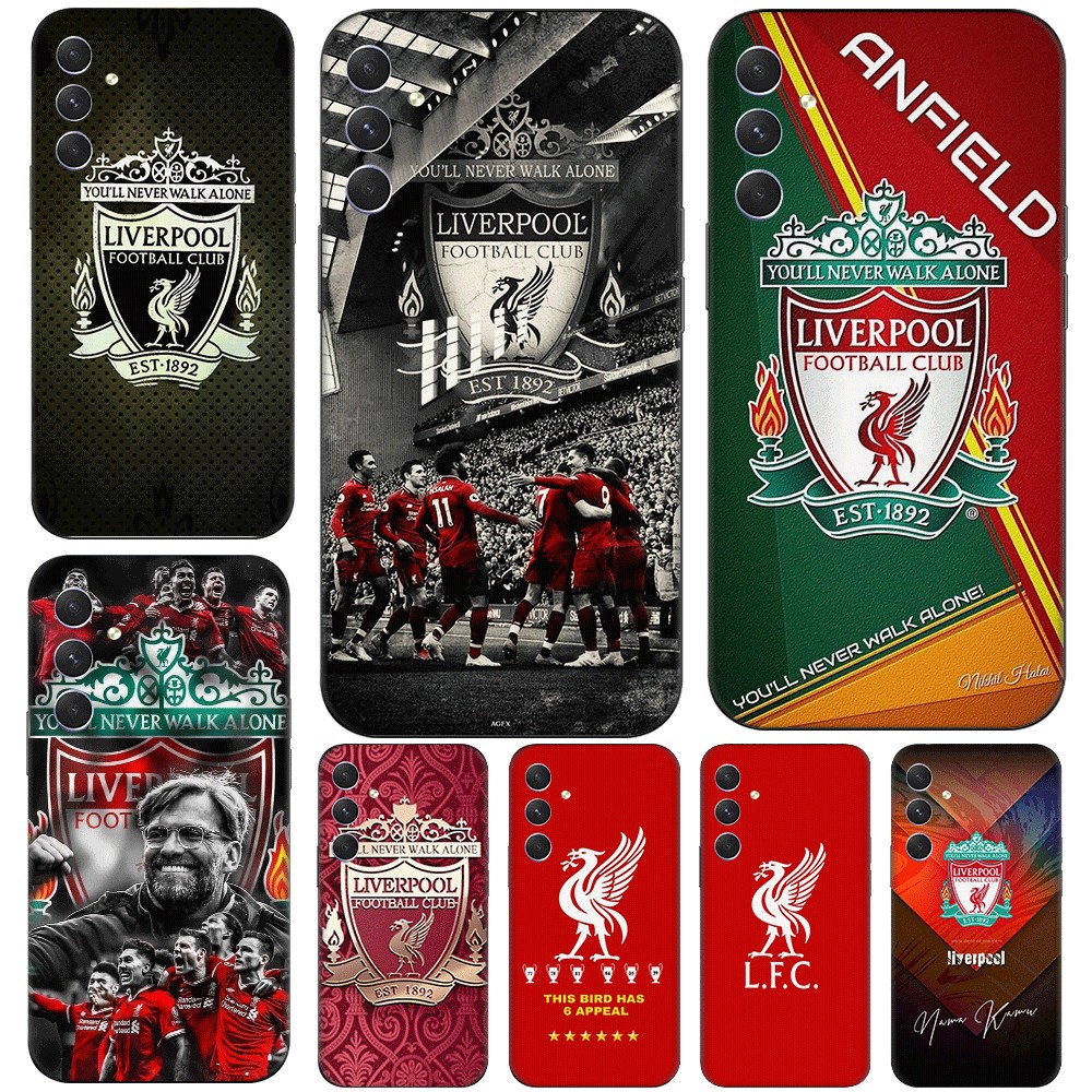 C15 Liverpool Football Club โลโก้สําหรับ Samsung J8 J4 J6 Plus หรือ J4 J6 Prime TPU Spot Black Plast