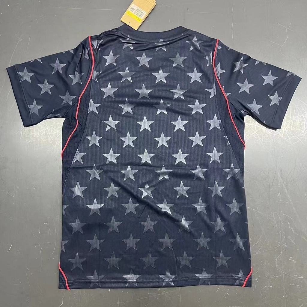 2026 World Cup USA USA Team Jersey ปักภาษาไทยรุ่นพัดลม Pritchy Football Jersey Single Top Men