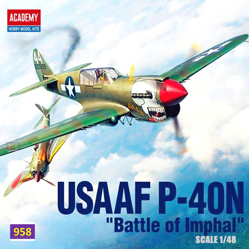 สถาบันการศึกษา 12341 1/48 กองทัพอากาศสหรัฐ P-40N Warhawk WARHAWK การต่อสู้ที่อิมพาล