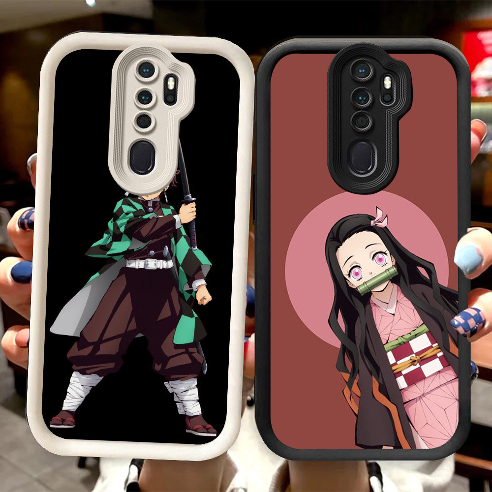 R63 Demon SlayerปลอกสําหรับOPPO F11 Reno 2F A5 2Z A9 2020 Proสีดําและสีขาว