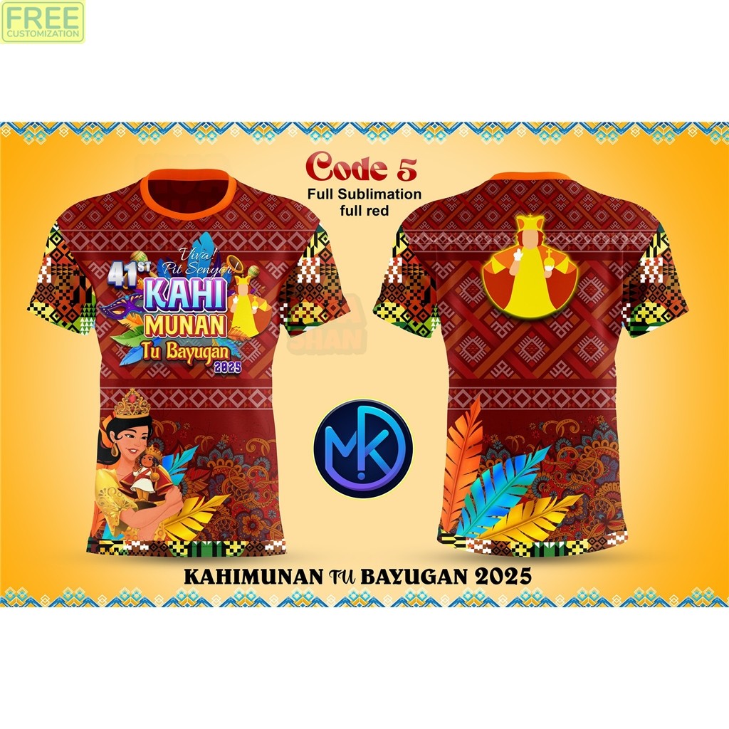 KAHIMUNAN TU BAYUGAN 2025 JERSEY DRYFIT SHIRT - FULL SUBLIMATION SHIRT สําหรับผู้ชายและผู้หญิง UNISE