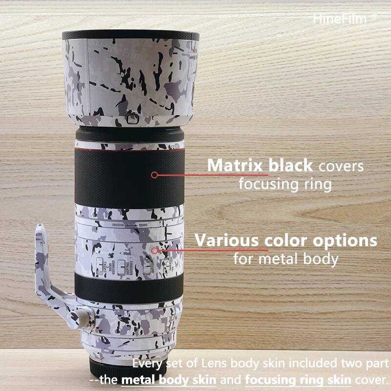 ▥ Hinefilm ผิวสําหรับ Rf100-500 สติกเกอร์เลนส์สําหรับ Canon RF 100-500Mm F/4.5-7.1 L IS USM เลน