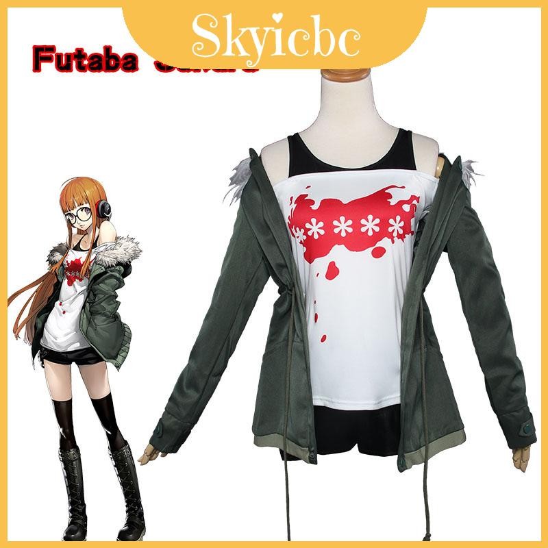 Persona 5 Futaba Sakura เสื้อแจ็คเก็ตคอสเพลย์