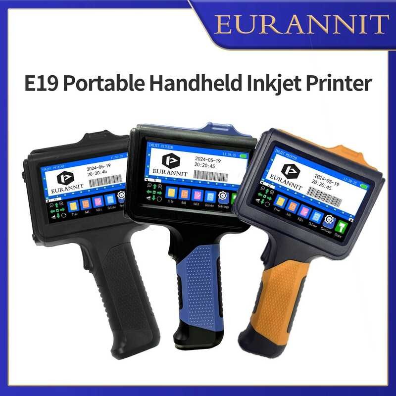 EURANNIT E19 12.7 มม.หลายสีแบบพกพามือถือปิดอย่างเต็มที่ข้อความของร่างกาย QR Barcode Batch Number วัน