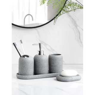 2026 ใหม่5ชิ้นชุดอุปกรณ์ห้องน้ำหัวปั๊มโลชั่นที่ใส่แปรงสีฟันถ…