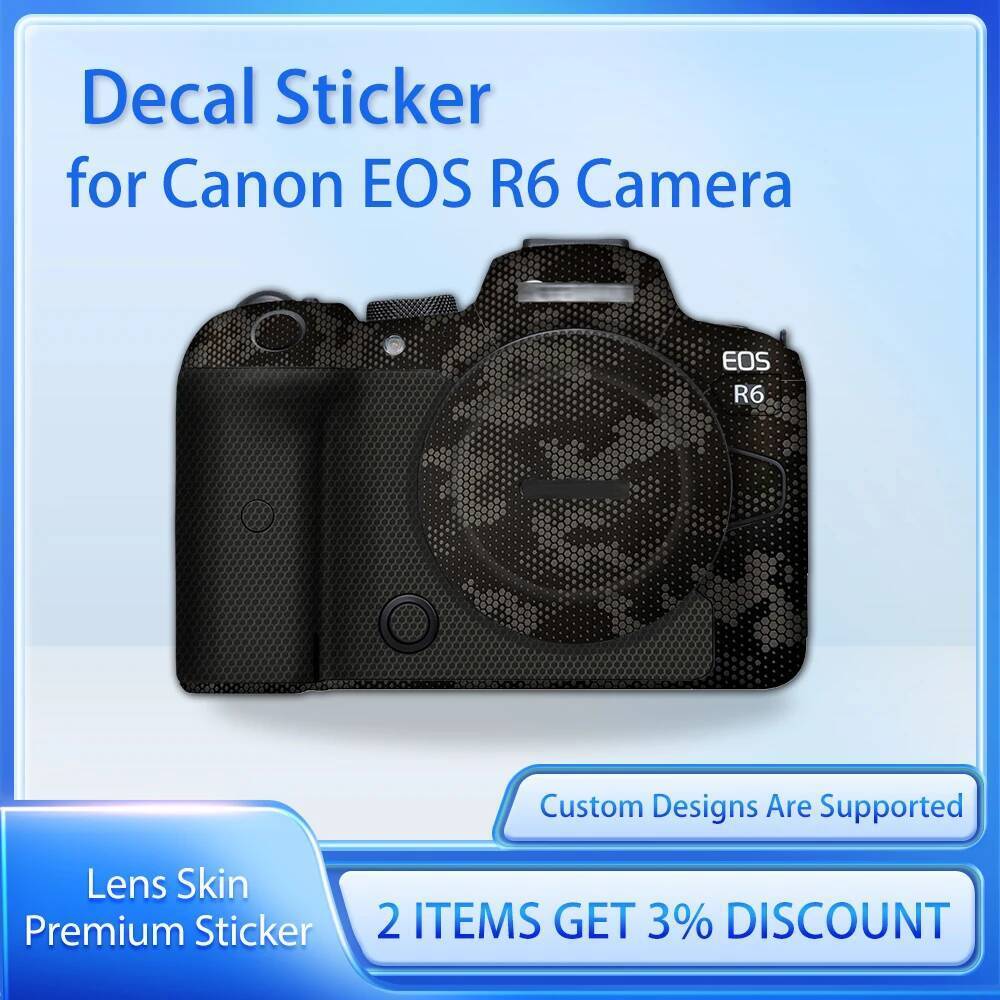 สําหรับ Canon EOS R6 กล้อง Skin Decal R6 Decal ผิว EOS R6 ป้องกันฟิล์มฟิล์ม Skin Wrap ครอบคลุม
