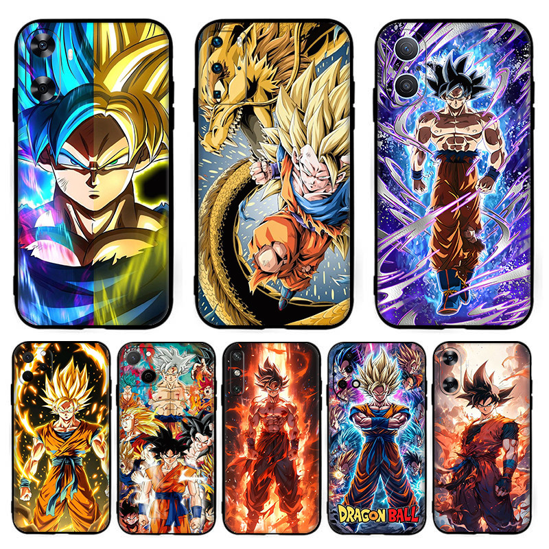 สําหรับ Huawei P10 P20 P30 Lite Pro Y5P Y6P Y7A Y8P อะนิเมะ Dragon Ball การ์ตูนปลอก 6Y17 สีดํา TPU ซ