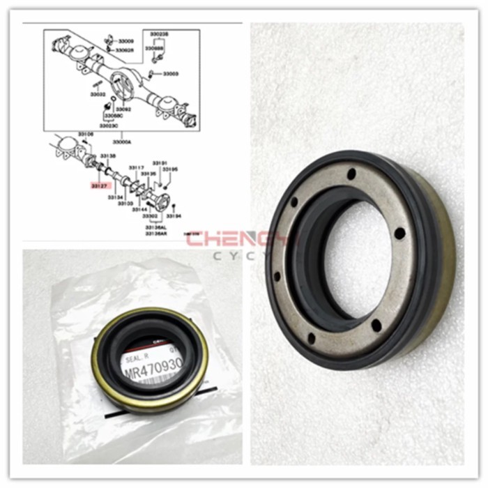 Rear Axle Shaft Oil Seal Fit For Pajero IO Pinin 1998-2007 H65W H66W H67W H76W H77W MR470930 (6.0*3