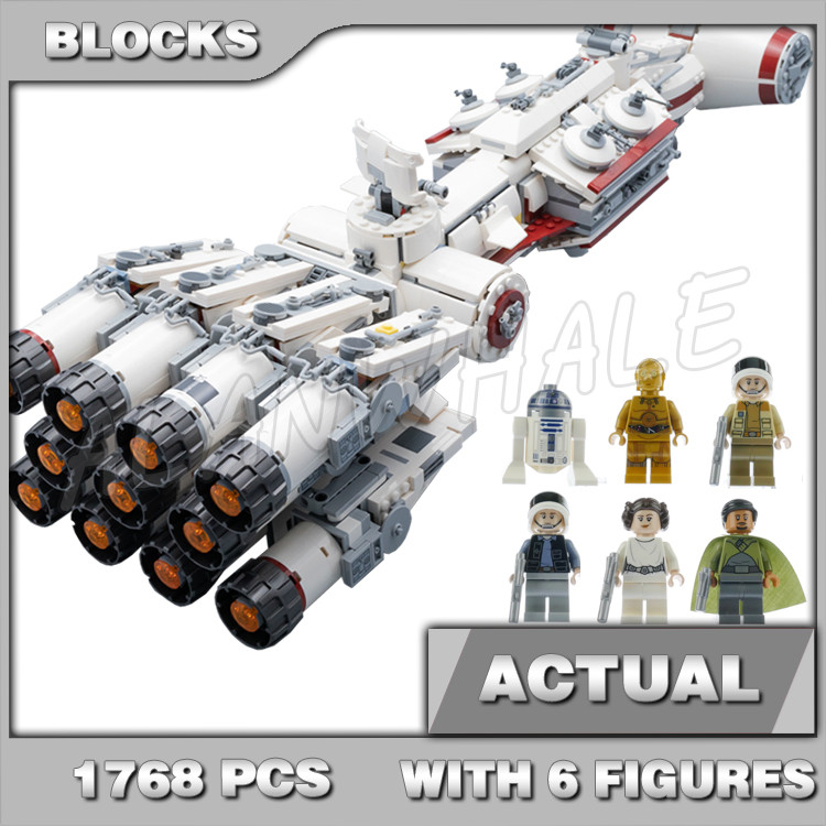 1768pcs Star Wars Tantive IV Resistance Starship Cruiser Fleet Trooper 11431 Building Blocks ของเล่น