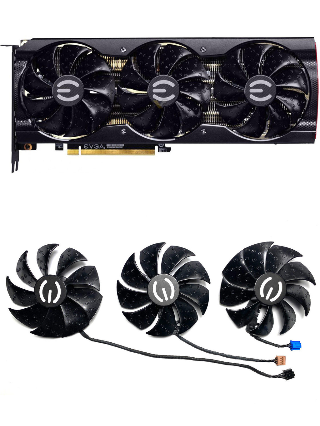 EVGA EVGA RTX3060ti 3070ti 3080 3080ti 3090 XC3 พัดลมการ์ดกราฟิก