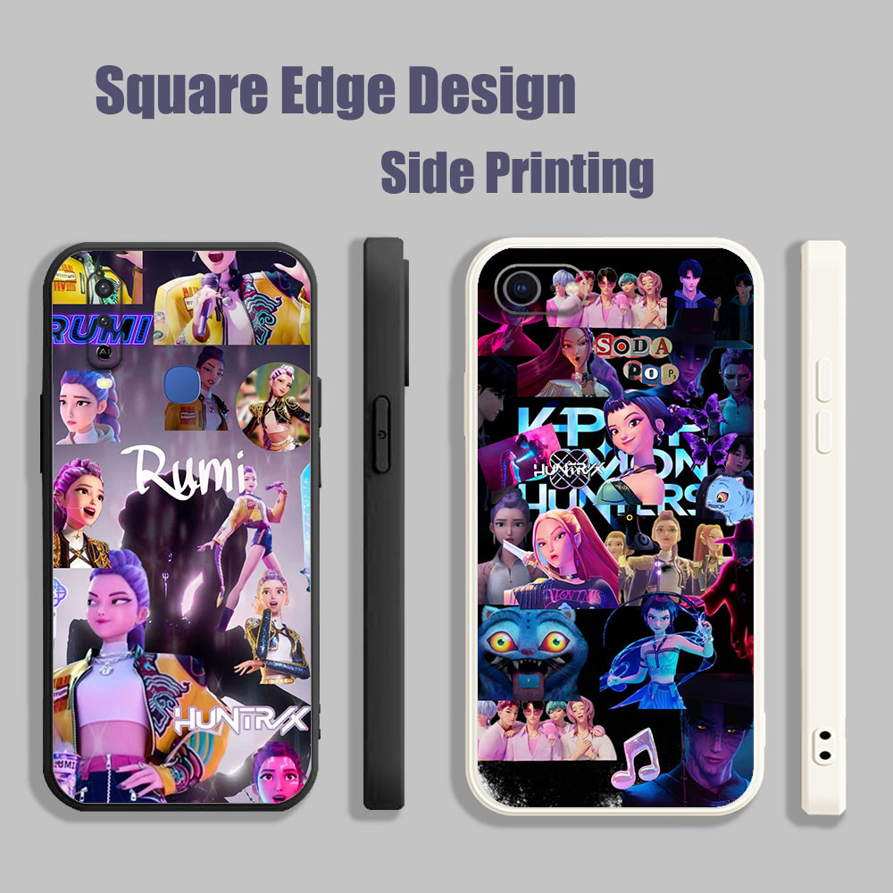 สําหรับVivo Y12A Y53 V11i Z3i Y51A Y31 2021 kpop demon hunters rumi Zoy Miira BOF01 เคสโทรศัพท์สแควร