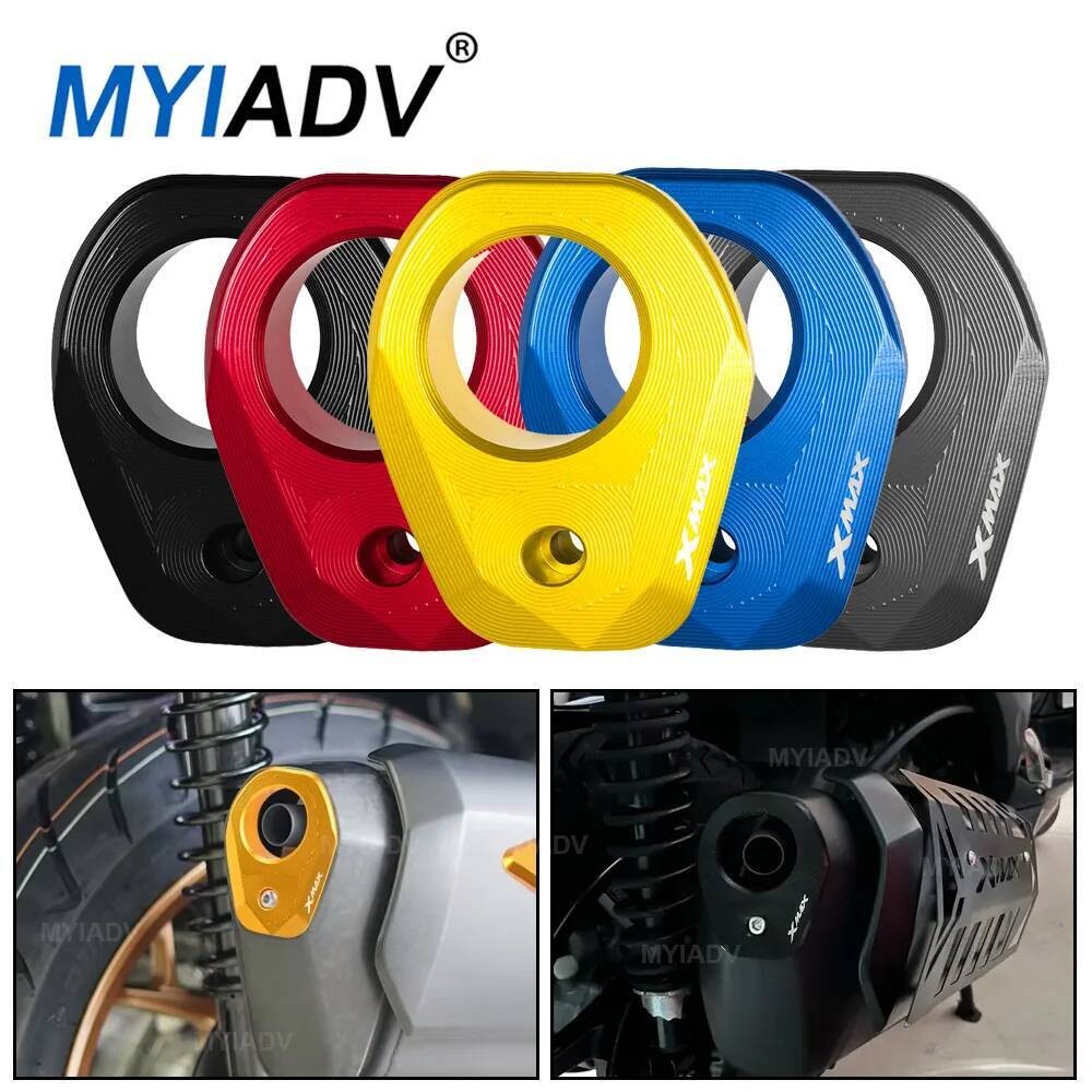 สําหรับYamaha XMAX250 XMAX300 2017-2024 2025 รถจักรยานยนต์ไอเสียความร้อนShield Mufflerท่อEnd Tipหมวก