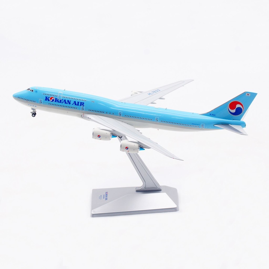 HX รุ่น 1: 400 สายการบินเกาหลี โบอิ้ง B747-8I HL7633 โมเดลเครื่องบินโลหะผสม