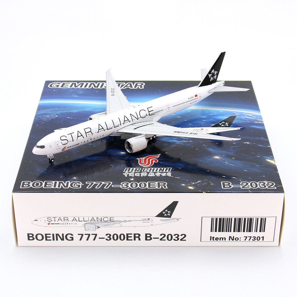 GeminiStar 77301 China International Airlines B777-300ER B-2032 เครื่องบินโดยสารรุ่น 1/400