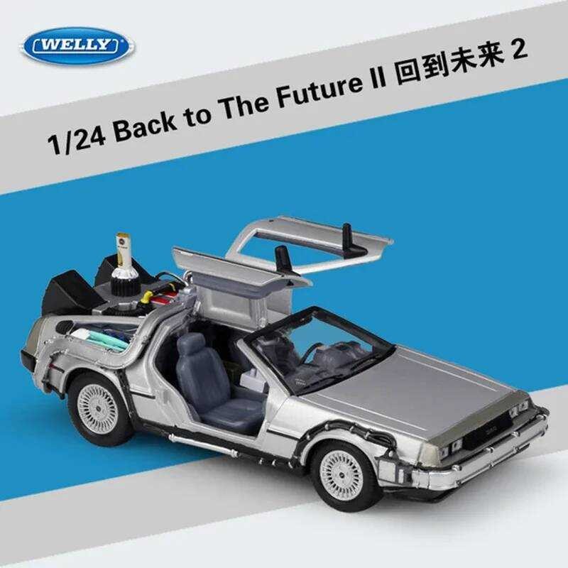 C C (Boxed) Welly 1:24 Back To The Future 2 Dmc-12 Delorean Time Hine Movie Ready Player One Player