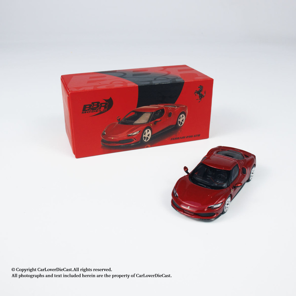 BBR 1: 64 Ferrari Ferrari Ferrari 296 GTB โมเดลรถอัลลอยผลิตภัณฑ์สําเร็จรูป Supercar