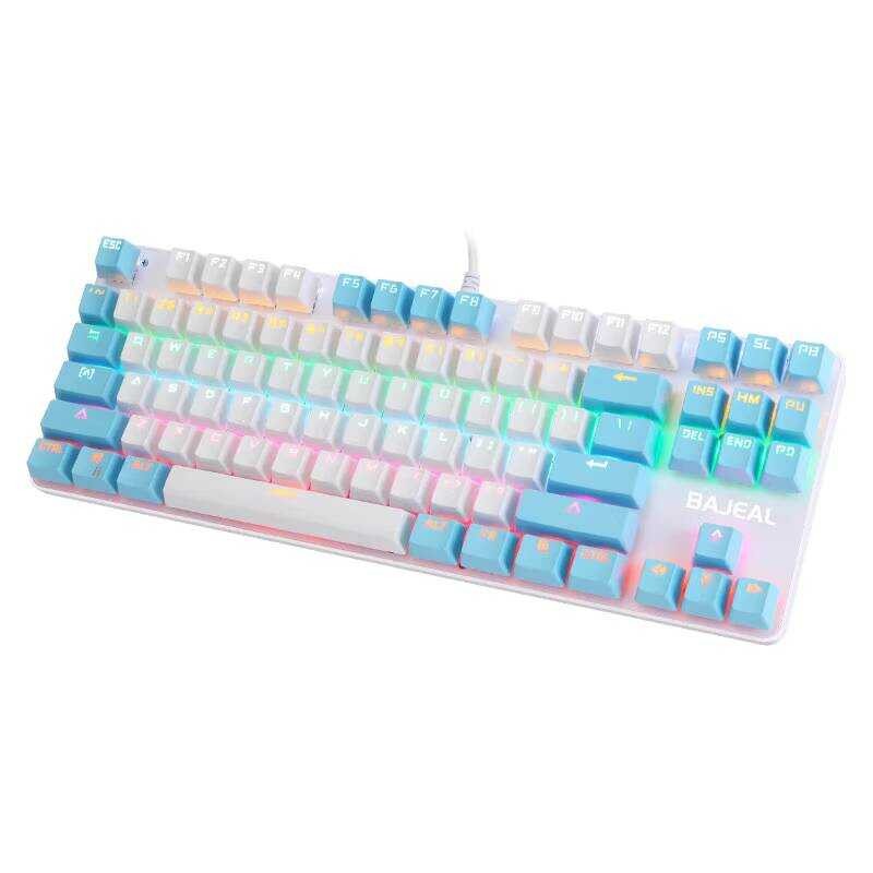K 1 Green Axis Mechanical Keyboard Competitive 26-Key No Rush 87-Key Keyboard Two-Color Fashion Game