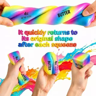 [🇹🇭⚡12Hจัดส่ง]24 ซม.Multicolor Butter Stick Squishy ของเล่น, ช้า Rising , Sensory Fidget ความเครียด-Relieving ของเล่น, ของเล่นบีบสําหรับเด็กผู้ใหญ่, ความวิตกกังวล ADHD ออทิสติกของขวัญ
