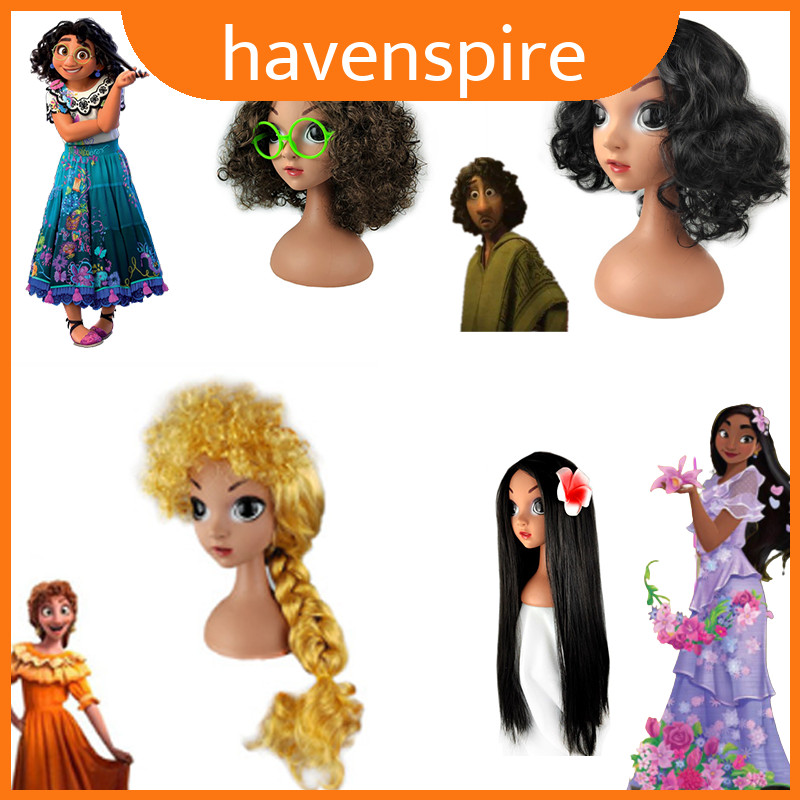 วิกผมสำหรับตัวละครจาก Encanto: Mirabel, Isabella, Bruno และ Pepa
