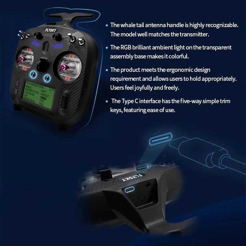 ▥ FLYSKY Fs-St8 2.4G เครื่องส่งสัญญาณวิทยุ ANT RGB Assistant 3.0 8Ch 10Ch Fs-Sr8 ตัวรับสัญญาณ F