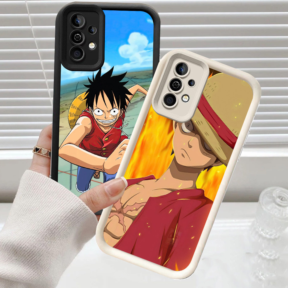 SAMSUNG CH74 One Piece Luffyปลอกอ่อนสําหรับSamsung S21 S24 FE A55 M15 S25 Ultra 5Gป้องกันกรณี