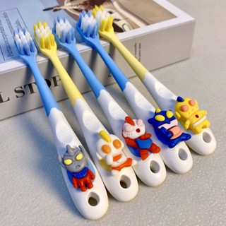 สต็อกสําเร็จรูปแปรงสีฟันเด็กการ์ตูนน่ารักอุลตร้าแมนแปรงสีฟัน…