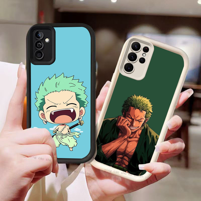 YZ-134 One Piece รุ่น Q ของ Zoro สวยมากปลอกสําหรับ Samsung A26 M15 S25 S21 FE A54 S24 A55 Ultra 5G