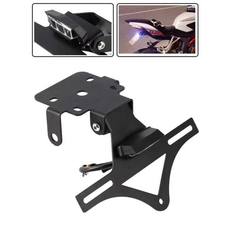 เหมาะสําหรับ Qianjiang QJ Race 921 กรอบหางสั้นดัดแปลงกรอบป้ายทะเบียนพับด้านหลังป้ายทะเบียนวงเล็บอุปก