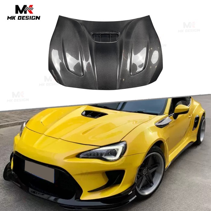 Carbon Fiber Front Hood for Toyota GT86 FT86 ZN6 ZD6 BRZ FR-S 2012-2019 Upgrade Robot Style Front E