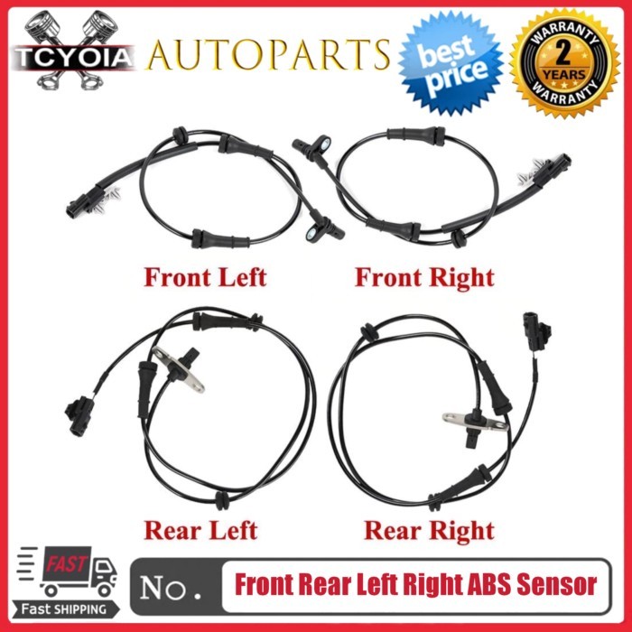 4pcs/lot Front Rear Left Right ABS Sensor 47910-4JA0A 47901-4JA0A 47900-4JA0A For Nissan Navara NP3