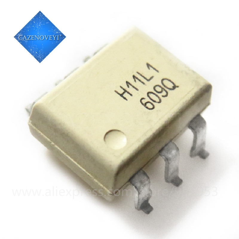 10 ชิ้น H11L1 DIP-6 SMD-6 H11L1M Schmitt ทริกเกอร์เอาต์พุตความเร็วสูงในสต็อก