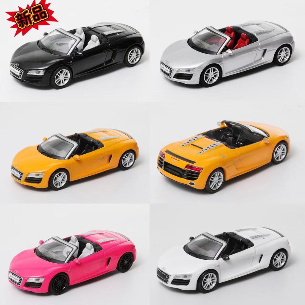SHADOW 1: 64 Audi R8 V10 Spyder Convertible Alloy รถจําลองรุ่น