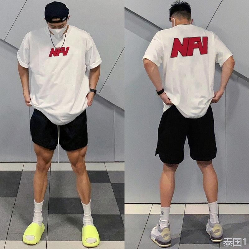 TeeTwoOne  สตรีท oversize เสื้อยืดคอกลม พิมพ์ลายเท่ๆNFV งานดีไม่ยืดไม่ย้วย ootd fashion ผ้าCOTTON