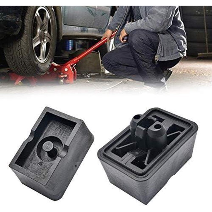 1/4x Rubber Trolley Jack Pad 51717039760 Under Car Jack Lift Jacking Point Support Pad Plug Block C