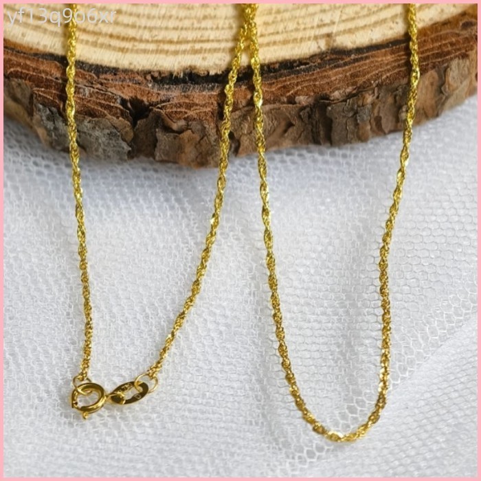 cheap trending 18k CHAIN ROPE TWIST 17-18 inches| Saudi gold Pawnable