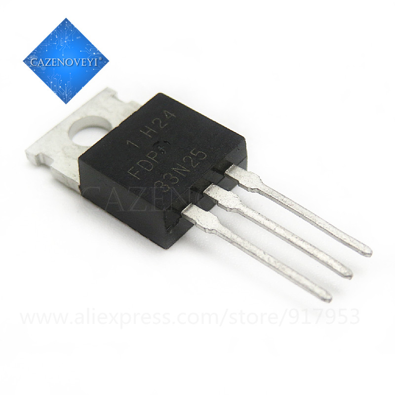 10 ชิ้น FDP33N25 33N25 TO-220 33A 250V ใหม่ในสต็อก