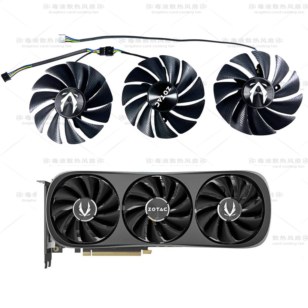ZOTAC/Sotai RTX4070 4070S 4070ti 4070tiS 4080 TRINITY พัดลมการ์ดกราฟิก