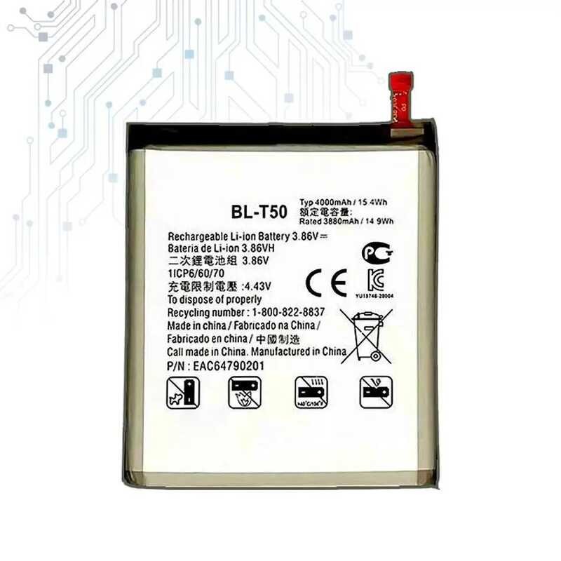 Battery For LG For LG Velvet 5G UW LM-G900 G900N G900V G900EM BL-T50 4000mAh