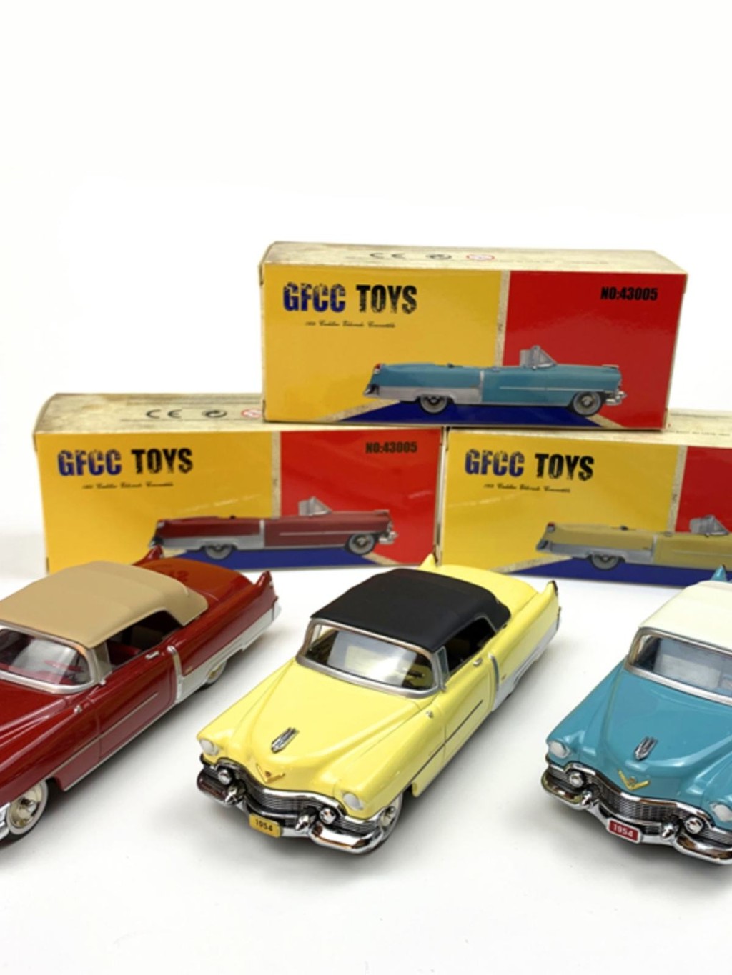 GFCC 1: 43 Cadillac 1954 Cadillac Eldorado Convertible Sports Car โมเดลรถคลาสสิก