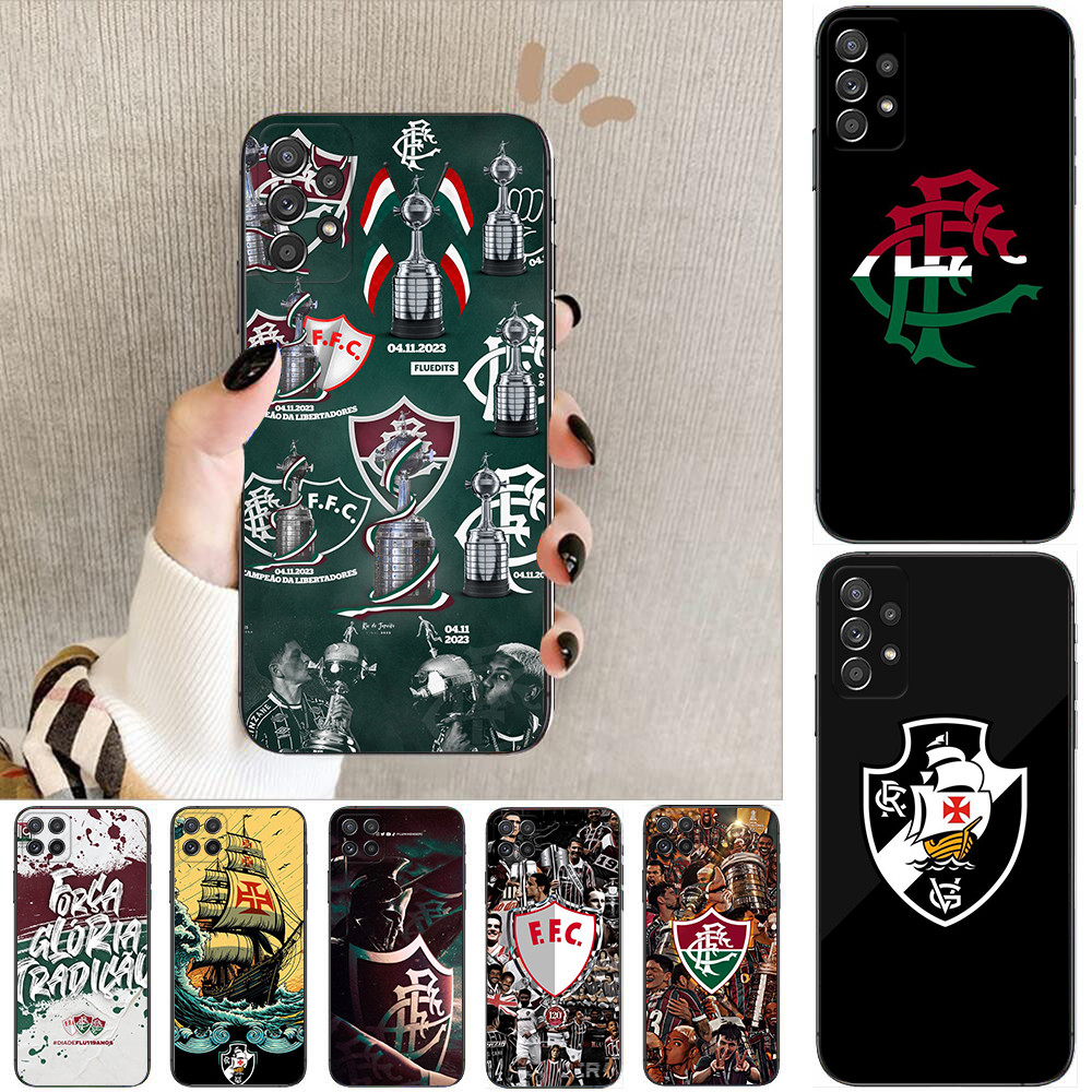 Samsung A22 A55 A56 J4 J6 J8 2018 J4 J5 J6 J7 Prime Plus Core X15 fluminense เคสโทรศัพท์สีดํานุ่ม