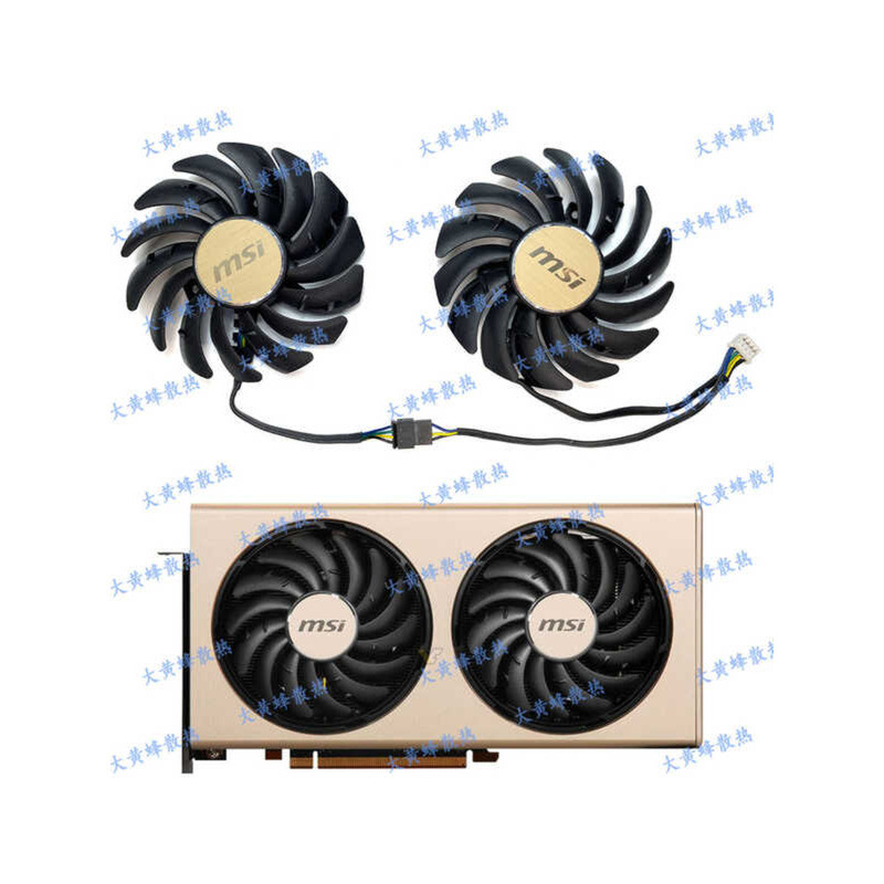 MSI/MSI RX5700 5700XT EVOKE พัดลมระบายความร้อนการ์ดกราฟิก PLD09210S12HH