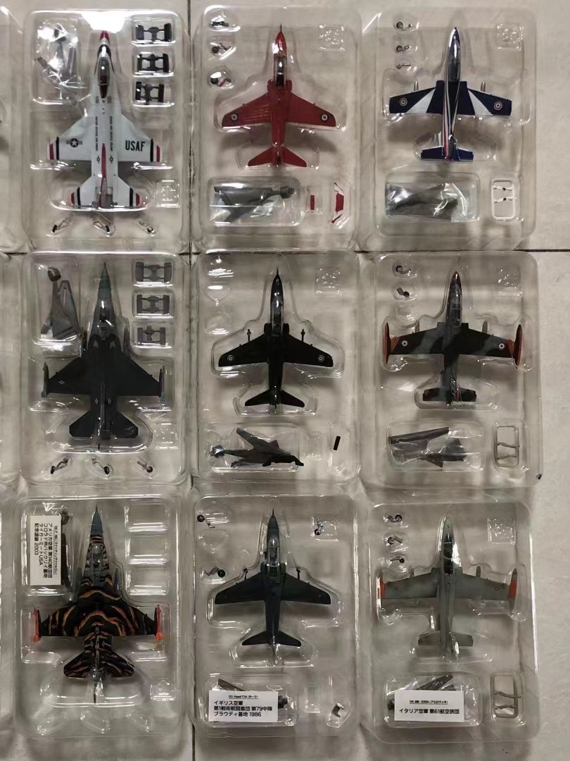 F-TOYS Performance Aircraft 1 1/144 Thunderbird F16 Eagle Type MB339 T4 Trainer Fighter ผลิตภัณฑ์กึ่
