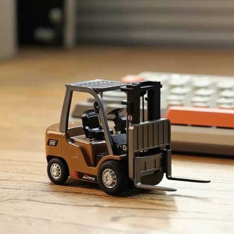 C 2.4G Desop RC Forklift 1/64 Mini Remote Control Alloy Forklift Engineering Vehicle Toys Model Gif