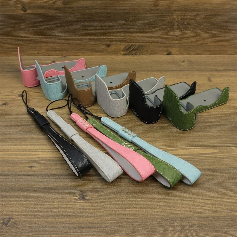 ฝาครอบกล้องป้องกันรอยขีดข่วน Sony A7CII รุ่นที่สอง A6700 ฐานกล้องฝาครอบป้องกันปาล์มพิมพ์หนัง PU/ม้าบ