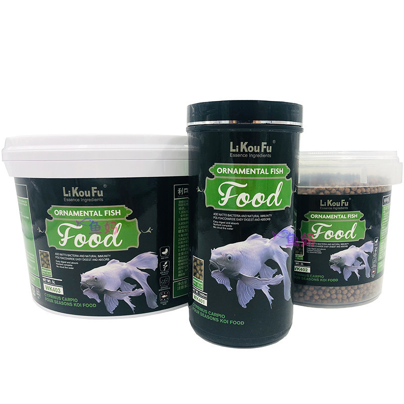 Likoufu Koi Fish Feed Koi Feed อาหารปลาผีเสื้อปลาคาร์พ Feed Breeding Germ Koi Fish
