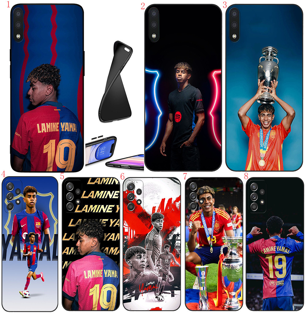 Samsung S30 Plus Ultra S24 Fe Plus Ultra S25 Pro Ultra edge A25 161MM E7 Ramin Yamal เคสโทรศัพท์สีดํ