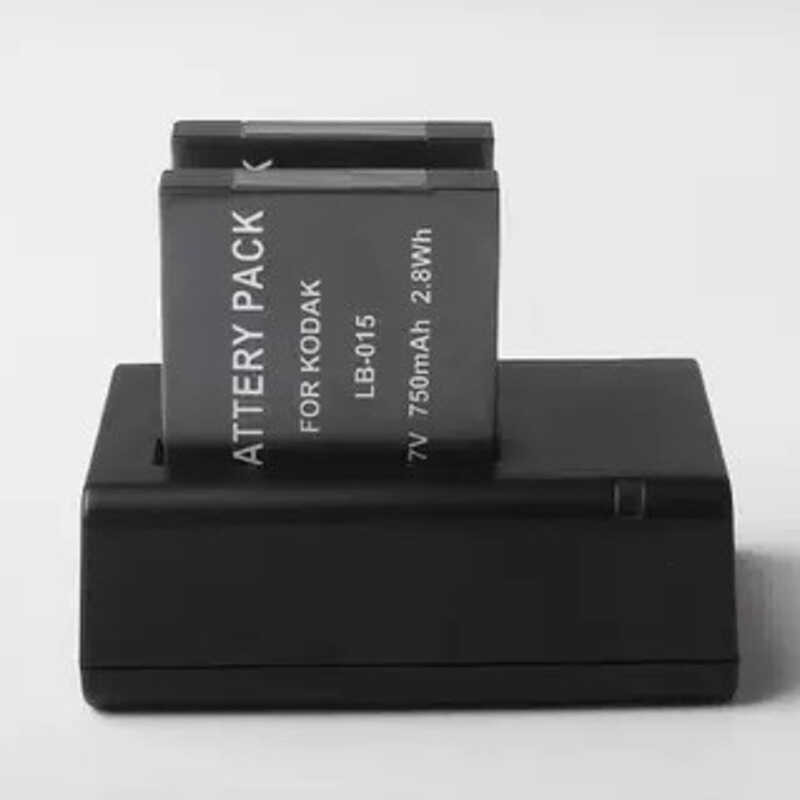 ▥ แบตเตอรี่ Lb015 Lb-015 750Mah + ที่ชาร์จ USB 2ช่องสำหรับกล้องดิจิทัลกันน้ำที่ทนทานสำหรับ Wpz