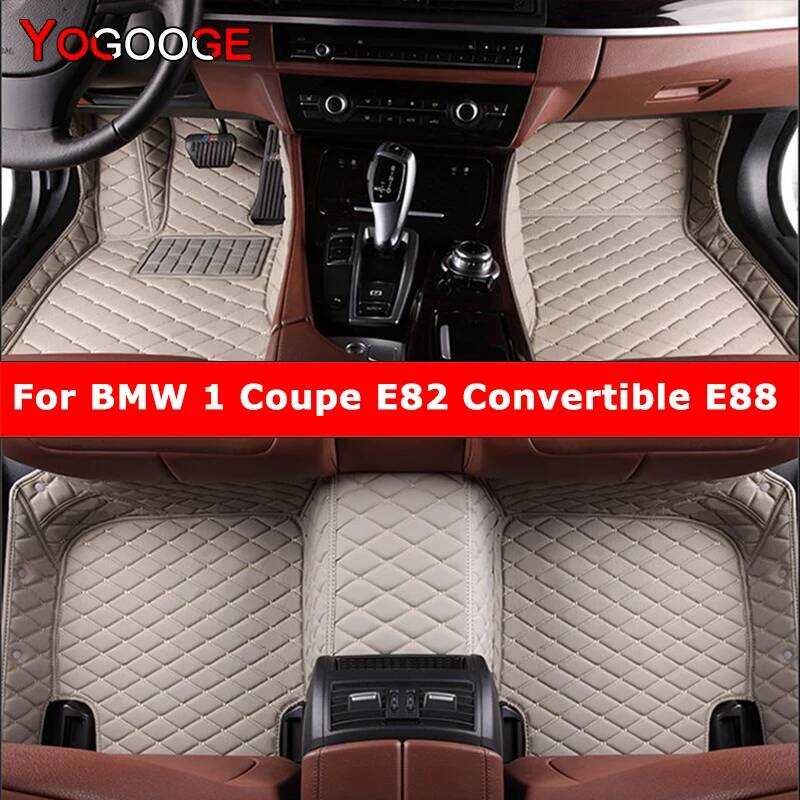 YOGOOGE Custom รถสําหรับ 1er Coupe E82 Convertible E88 2007-2013 Auto พรมเท้า Coche Accessorie