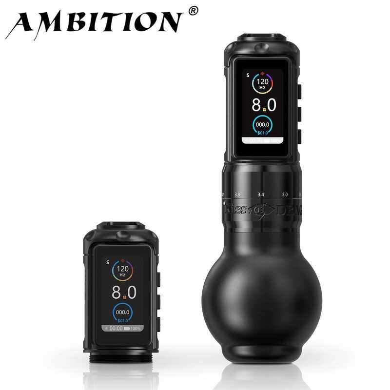 Ambition Traveler-T2 ไร้สายine 2.2-4.2 มม.ปรับจังหวะ 54 มม.+ 42 มม.Grip พร้อม 2000mAh แบตเตอรี่ความจ