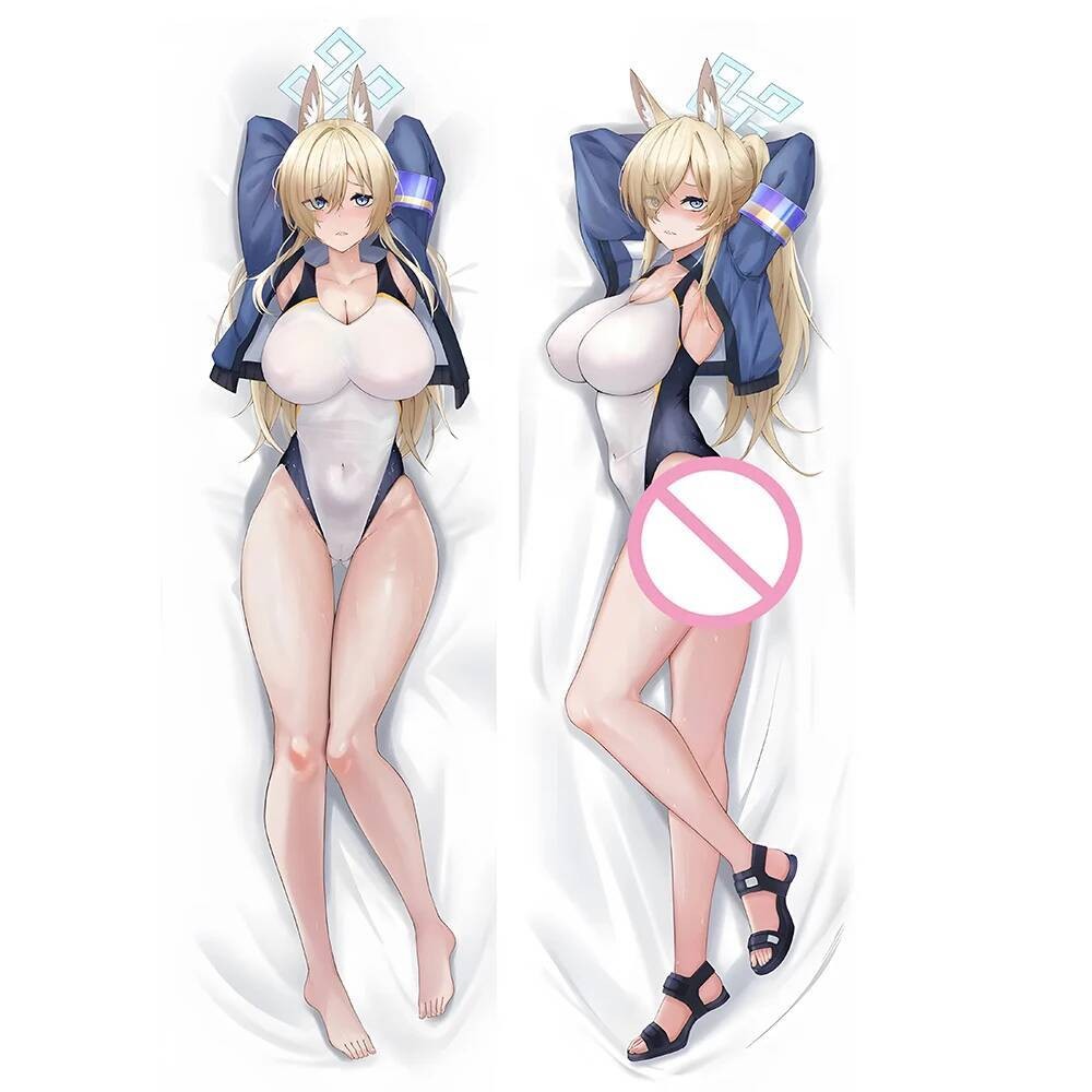 การ์ตูน Kanna Ogata ปลอกหมอน Dakimakura Blue Archive คอสเพลย์ Costum Prop ผ้าปูที่นอนปลอกหมอนกอดเบาะ